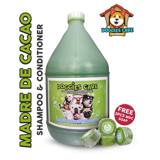 Madre de Cacao Shampoo & Conditioner with Guava Extract - Baby Powder Scent 1 Gallon Green FREE MDC