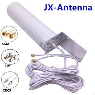 JX 3G 4G LTE External Antennna Outdoor with 5m Dual SlIder CRC9/TS9/SMA Connector for 3G 4G Router M