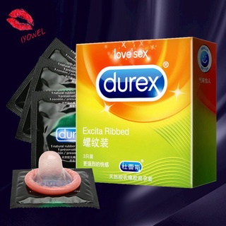 Durex 3pcs Multi-type Mini Box Nature Rubber Latex Condom