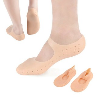 1 Pair Silicone Moisturising Gel Heel Socks Cracked Foot Dry Skin Care Protector