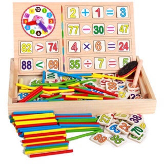Wooden Learning Math box (1)