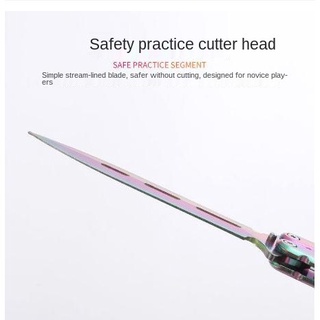 （2-3days deliver）Butterfly Practice Tool Training Without Blade Practice Folding Practice Tool (4)