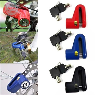 Bicycle and motorcycle disc brake lock security lock