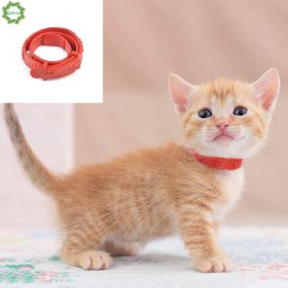 Cod Qipin Red Cat Kitten Adjustable Pet Collar Neck Strap Remedy Anti Flea Mite 1pc For Dog&Cat