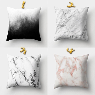 Pillow Case Geometric Marble Texture Elegant Lines Cushion (2)