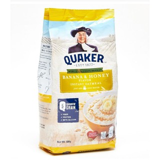 Quaker Oats Banana & Honey Instant Oatmeal 500g