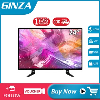 GINZA 24 LED TV Flat-Screen HDMI+AV+USB+VGA with Bracket(Screen size 20 inches)