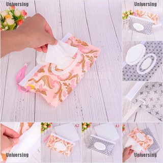 Universing✿Clutch and Clean Wipes Carrying Case Eco-friendly Wet Wipes Bag Cosmetic Pouch