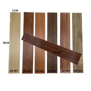 20 PCS BHW Wooden Vinyl Floor Stickers Self-adhesive PVC Vinyl Wood Tiles Flooring 90CM*15CM