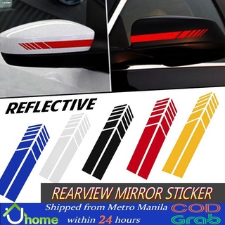 car door❈【SOYACAR】Car Stickers Car Styling Rearview Mirror Side Decal Stripe Car Decals & Stickers