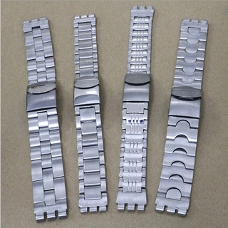 For Swatch Watchband 17mm 20mm Strap Width Stainless Steel Wrist Watch Straps and Clasps Band Accessories