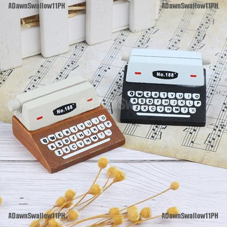 Coffee Vintage Wooden Typewriter Photo Card Memo Holder Stand Card Holder [SWALLOEW&HG]