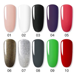 ROSALIND 10ML 01-58 Pure Color Any 5 Colors Kit UV / LED Nail Gel lacquer gel polish White bottle (3)