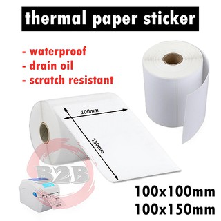 A6 Thermal paper label paper blank barcode paper Sticker Paper For Thermal Printer Waybill Sticker
