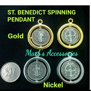 ST. BENEDICT SPINNING PENDANT