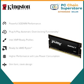 Kingston Fury Impact 8GB DDR4 3200MHZ CL20 1.2V SODIMM Memory ( KF432S20IB/8 )