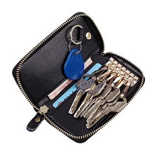 Key Bag Genuine Leather Male Car Key Case (5)