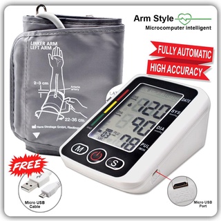 Heart Rate Monitor Automatic Blood pressure monitor Machine for Hypertension Diagnosis with upper Ar