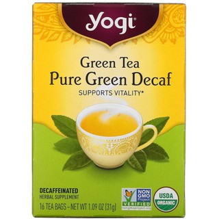 Yogi Tea, Green Tea, Pure Green Decaf