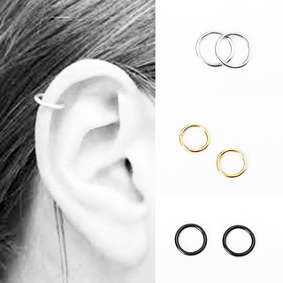 2pcs Stainless Steel Ring Hoop Ear Nose Lip Helix Piercing (1)