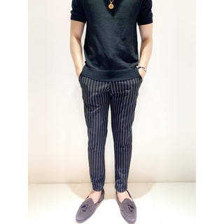 Plaid and stripe trouser for men
