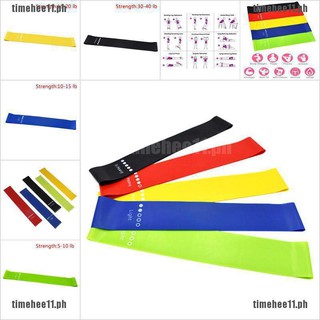 【TimeHee11*COD】Elastic Resistance Loop Bands Gym Yoga Exercise Fitness Workout