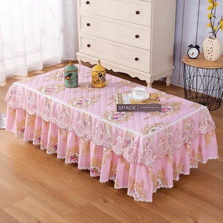 Lace Table Cover TV Cabinet Dust Tablecloth Rectangular Coffee Table Cloth Party Tablecloths Dining Tablecover Mesa Obrus