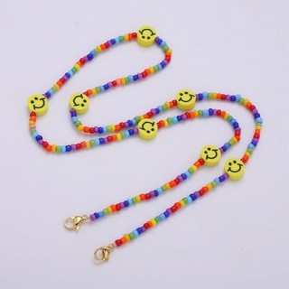 Customized Beaded Face Mask Strap Key Chains Cellphone Chains Bracelets Necklaces Chokers Rings