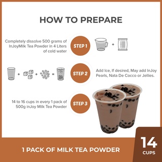 【High-end】✻inJoy Chocolate Milk Tea 500g | Instant Powdered Milk Tea Drink