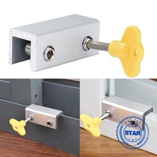Sliding Door/Window Safety Lock Security Slide Stopper Adjustable For Kids U0Q3