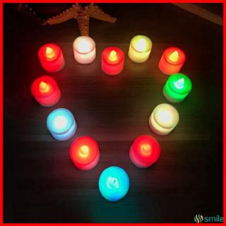 Creative LED Candle Multicolor Lamp Simulation Color Flame Tea Light Home Wedding Birthday Party Decoration BL