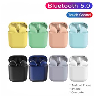9 Colors TWS Bluetooth Earphone i12 inPodTouch Airpod Key Wireless Headphone Earbuds Sports Headsets
