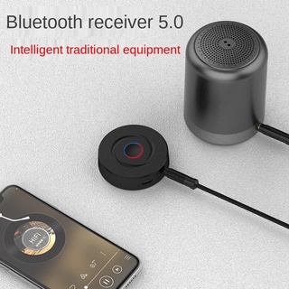 Portable 2-in-1 Bluetooth-compatible 5.0 Receiving Transmitter 3.5mm AUX Stereo Audio Round Wireless Bluetooth-compatible Adapter For Car TV PC Speaker Earphone METREL