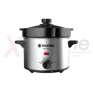 Imarflex Slow Cooker ISC-200S 2Qt Stainless/Black