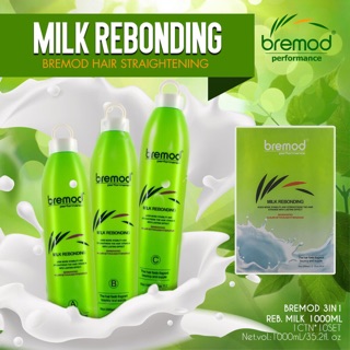 Bremod Hair Rebonding Original / Milk 3IN1 Set 1000ML (7)