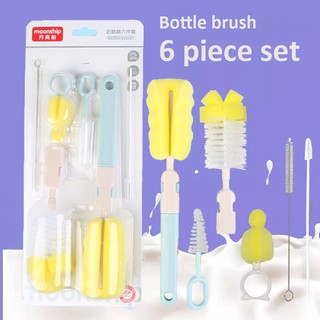 Baby Nipple and Bottle Brush Cleaner Set (set of 6)