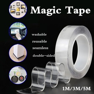 Double-Sided Adhesive Nano Traceless Washable Multifunctional Nano Tape Strongly Sticky Tape 1M Only