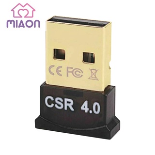 miaon USB Bluetooth-compatible 4.0 Adapter Dongle CSR 4.0 Wireless Audio Receiver for PC
