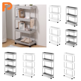 [Ready Stock] Home Nordic Kitchen Bathroom Living Room Crevice Trolley Storage Cart Rack Organizer