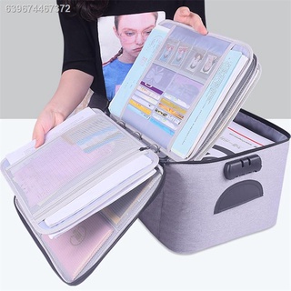 Handbag❁▥High Quality Large Capacity Document Storage Bag Box Waterproof Document Bag Organizer Pape