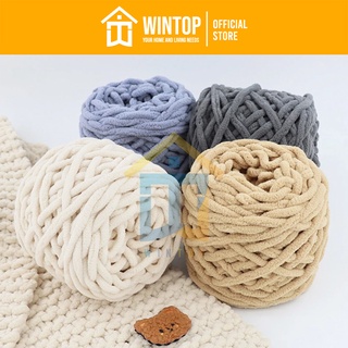 𝐖𝐢𝐧𝐭𝐨𝐩 100g Fluffy Yarn Crochet Thick Yarn Ball DIY Scarf Sweater Towel Hand Knitting Crochet Craft