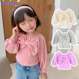 Kids Tops Autumn Baby Girl Bow Casual Toddler Blouse Long Sleeve Outerwear