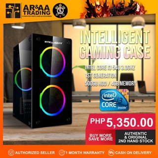 CPU Computer Desktop Package Gaming Case Intel Core i3 & i5 Generation 4GB 500GB HDD with LED FANS