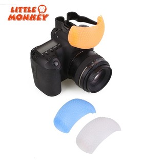 3 Color Puffer Pop-Up Flash Soft Diffuser Dome For Canon Camera Universal Lit
