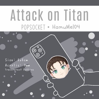 Acrylic Popsocket Anime Attack on Titan by HamuMel04 || Fanmerch Griptok
