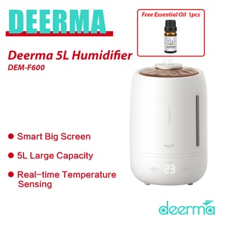 Deerma 5L Humidifier Large Capacity Air Humidifier Touch Screen Smart Touch Time Silent Home F600