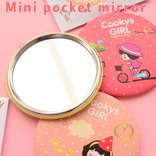 1pc Makeup Mirror Portable Mini Travel Round Pocket Mirror Cosmetic Mirror (1)