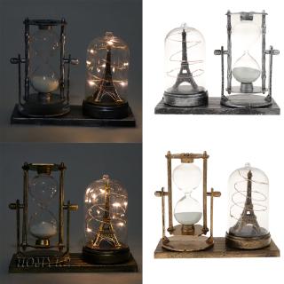 Hourglass Sand Timer with Built-in Light for Bedroom Wine Cabinet Decor