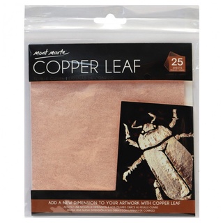 【Ready Stock】✑✿○Mont Marte Copper Leaf 14x14cm 25 Sheet