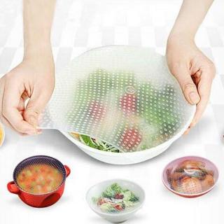 [Ready Stock] Reusable Silicone Plastic Wrap Seal Vacuum Food Fresh Magic Wrap Kitchen Gadget